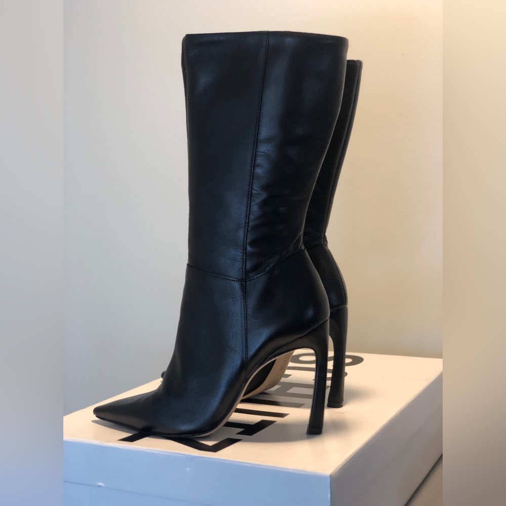 Gorgeous Black Schutz Mid-Calf Boot - Size 8 - Worn Once - w/ Original Box